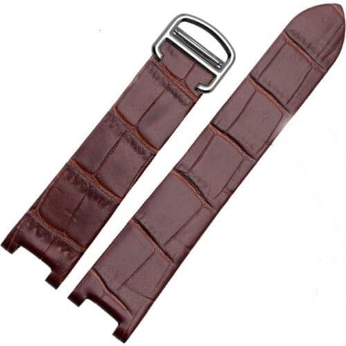 20MM for Pasha De Cartier Leather Watch Band Strap Bracelet Belt