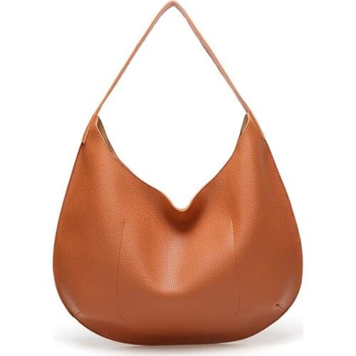 2019 Women Shoulder Bag Casual Tote Bags for girls SAC A MAIN High Quality Female Handbags Soft Large Ladies Top-handle Brown