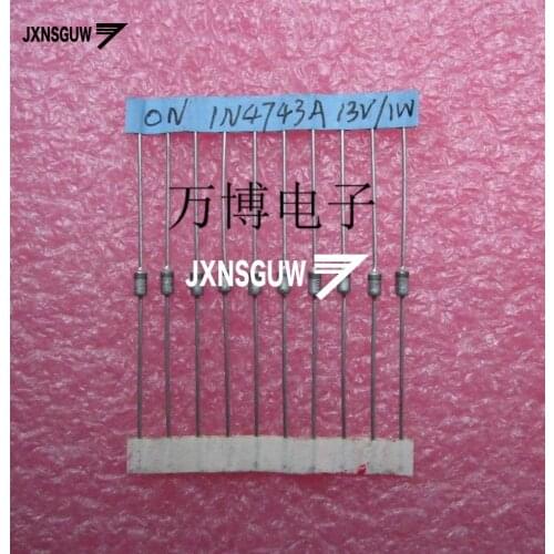50PCS Original ON Zener diode DO-41 1N4743 IN4743 1N4743A 4743 1W 13V Diode