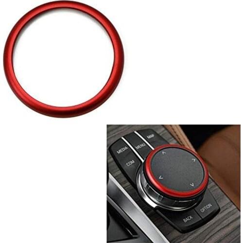 For BMW 1 2 3 4 5 6 7 Series X3 X4 X5 X6 Aluminum Ring Center Console IDrive Multimedia Controller Knob