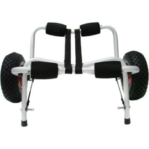 Aluminum Kayak Trailer Aluminum Kayak Bracket Portable Collapsible Trailer Inflatable Wheel Kayak Cart Dropshipping