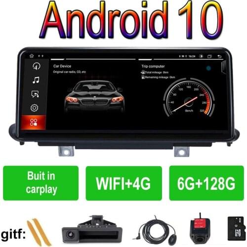 CARPLAY Android 10 Car Radio Stereo Player GPS Navigation for BMW X5 F15 (2014-2017) NBT X5 F15 X6 F16 2018-2019 CIC