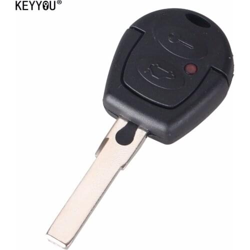 KEYYOU Replacement Key Shell For Volkswagen VW Polo Golf Jetta Sharan Passat Bora 2 Buttons Auto Remote Key Case Fob Cover