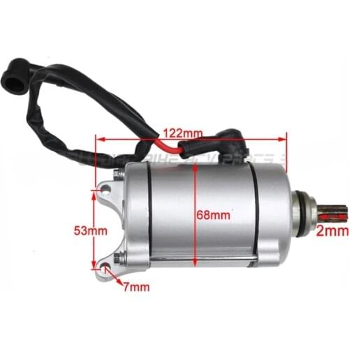Electric Starter Motor 9T 11 Teeth For CG125/150/200/250cc Zongshen ATV air cooled Engine Parts Moped Scooter ATV