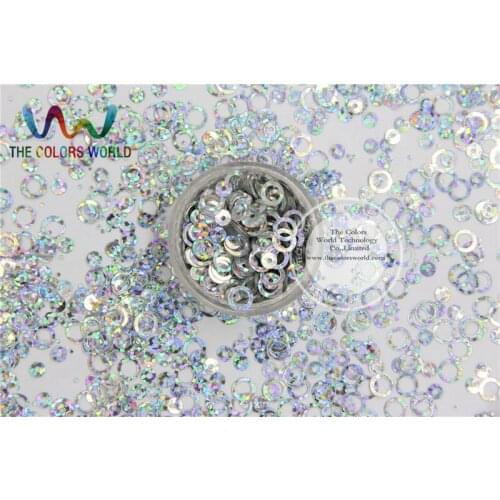 HY6-3 Amazing Glitter Sequins Ring Circle Dot shaped sequins for nail Art or DIY decoration