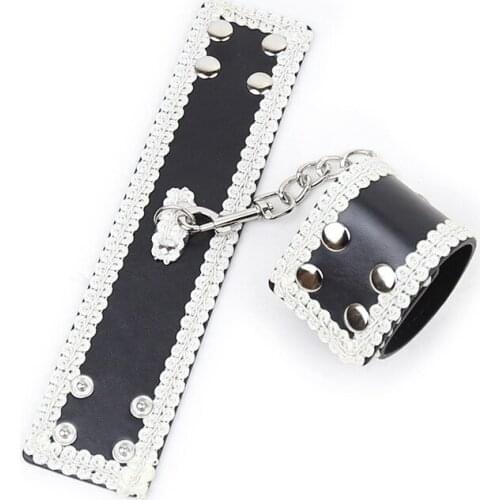 Leather Handcuffs White Handcuffs Stage Props Equestrian Toys Handcuffs