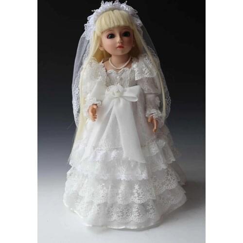 18 inch 1/4 BJD/SD girl bjd doll solid TOP QUALITY AMERICAN wedding princess babies dolls colletion for girls birthday gift