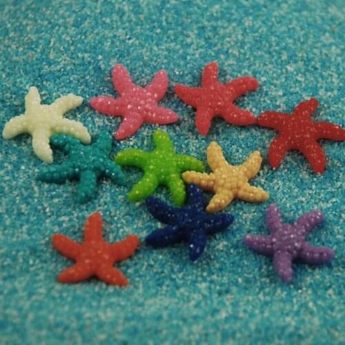 Mini Colorful Resin Cute Multicolor Miniature Sea Star Tank Aquarium Ornaments Decor New Home Decoration Accessories Modern