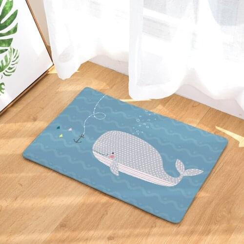 Cartoon Fish Series Doormat Home Decoration Non-slip Floor Mat Door Mat For Living Room/Bathtoom/Hallway/Kitchen/Outdoor