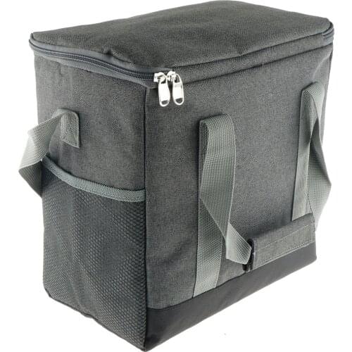 15L Soft Cooling Bag Insulated Lunch Box Bag Picnic Cooler Tote with Pockets