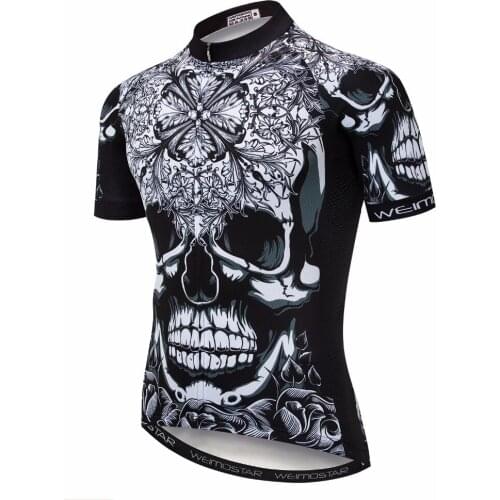 2020 New Pro Bike Cycling Jersey Roupa Ciclismo MTB Racing Bicycle Clothing Quick-Dry Cycle Clothes Breathable Skull