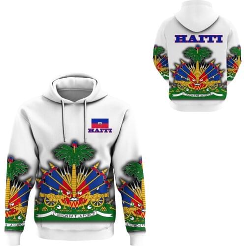 Newest Country Emblem Flag Caribbean Sea Haiti Island Retro Pullover Men/Women Tracksuit 3Dprint Streetwear Harajuku Hoodies B-9