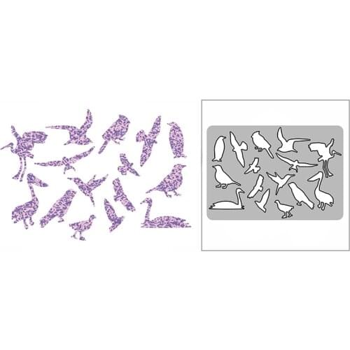 New Swan Penguin Seagull Toucan Panel 2021 Metal Cutting Dies for Scrapbooking and Card Making Embossing Craft Decor No Stamps