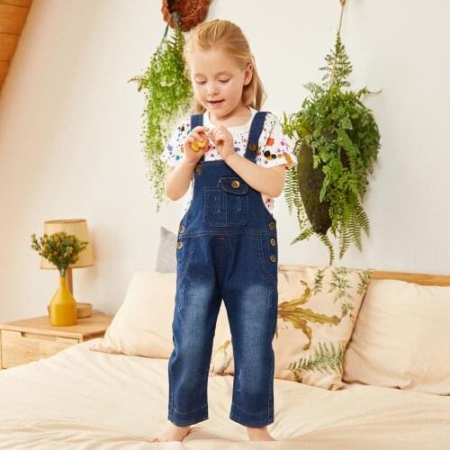 Джинсовые комбинезоны для девочек PATPAT China At AliExpress