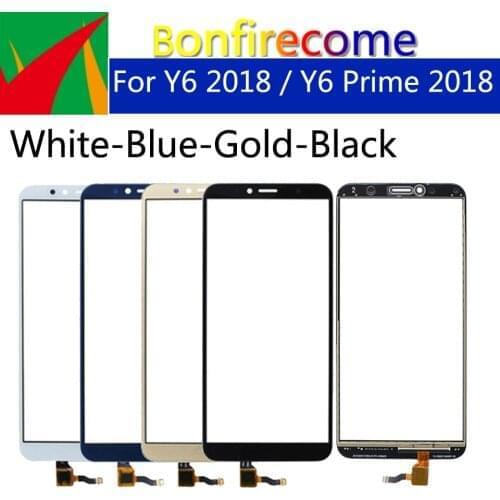 5.7" Touchscreen For Huawei Y6 2018 Touch Screen Panel Sensor Digitizer For hauwei Y6 Prime 2018 LCD Display Glass Lens Panel