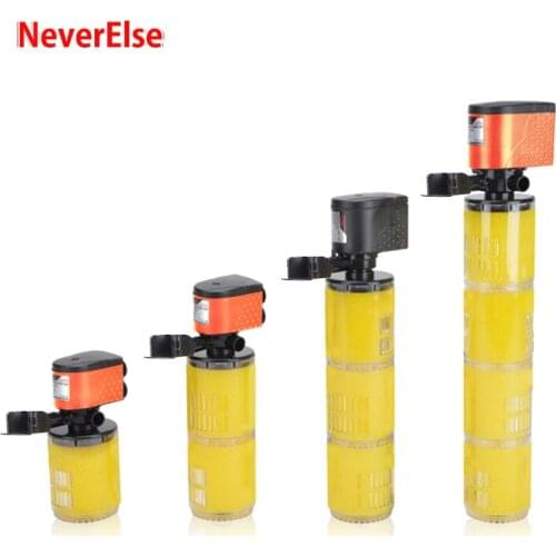 Nozzle Aquarium Filter Pump 3in1 Filtration/Incease Air Oxygen/Water Circulation Internal Submersible For Fish Tank 12/18/25/35W