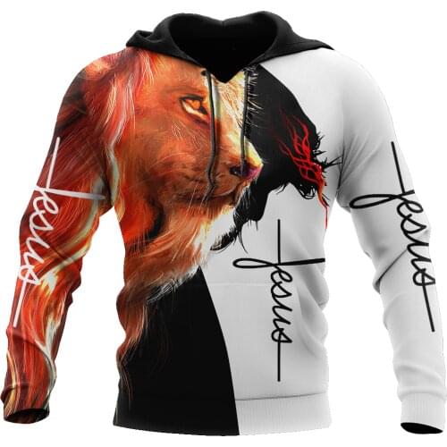 Mens Hoodie Premium Christian Jesus 3D All Over Printed Unisex Sweatshirt For Men/women Autumn Casual Pullover Zipper Streetwear