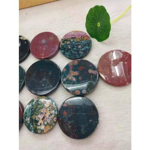 10pcs marine jasper round ocean jasper bracelet diy Natural Agates Round Stone for Jewelry Making Diy Bracelet Necklace