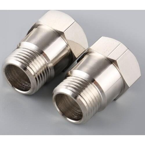 2Pcs Universal M18x1.5 Thread Automobiles Exhaust Gas Oxygen Sensor Spacer Adapter Isolator Extender Steel & Chromed Length 32mm