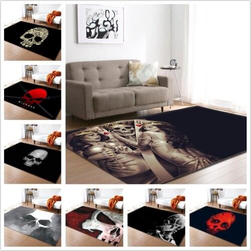 30 Styles Skull Series Pattern Carpets for Living Room Bedroom Area Rugs Halloween Party Decoration Soft Carpet Coffee Table Mat