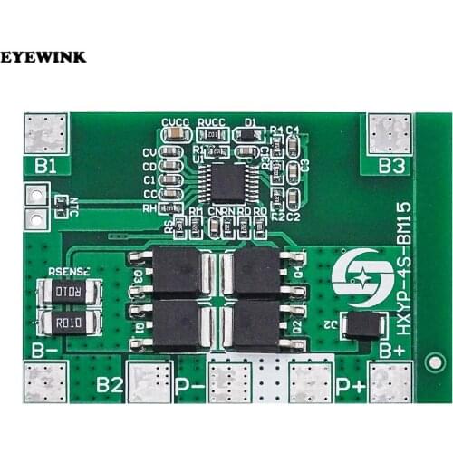 4S 12.8V 14.4V 16.8V Lifepo4 Li-ion Lipo Lithium Battery Protection Board 18650 BMS 14A limit 20A PCB 4 Cell Pack PCM 3.2V 3.7V