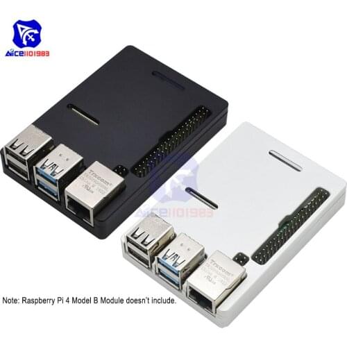 Raspberry Pi Model B CNC Aluminum Alloy Case Ultra-Thin Metal Box Protection Case for Raspberry Pi 4 Model B with Tool