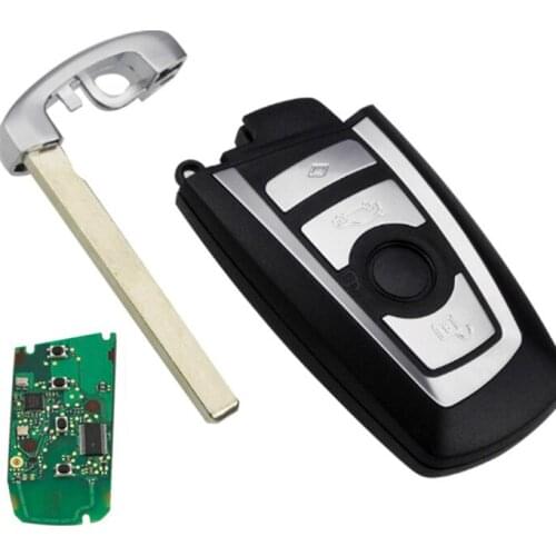 Keyless remote key 4 button 315Mhz pcf7953 Chip for BMW CAS4 F Platform 5 7 Series with hu92 blade