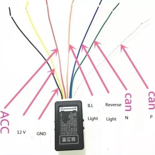 For v.w golf je.tta mk5 mk6 passat touran decoder canbus gateway emulator simulator for pq mib rcd330 plus 187a / b / e / f