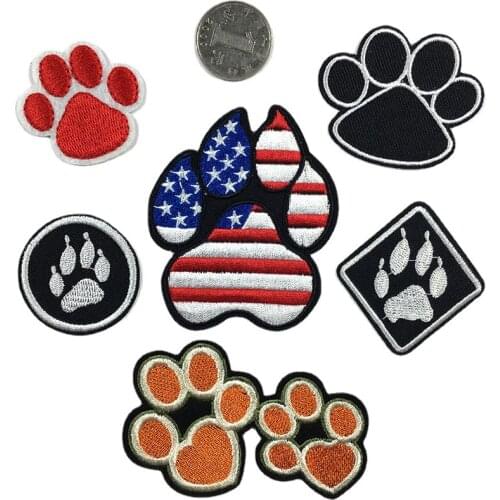 Geometric Modeling Lovely Animals Bear Seal Embroidery Badges Iron on Patches for DIY T-shirt Clothes Stickers Decor Appliques
