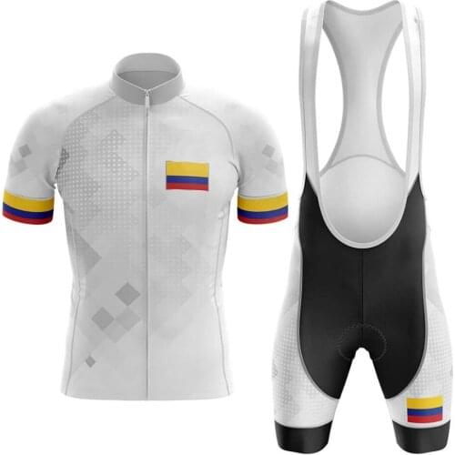 Classic colombia Summer Cycling Clothing Mountain Cycling Jersey Set Ropa Ciclista Hombre Maillot Ciclismo Road Bike Jerseys set