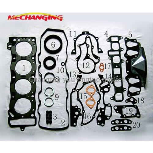 21R 21R-U Engine Rebuilding Kit Engine Gasket FOR TOYOTA MARK 2 CORONA CARINA CRESSIDA CAMRY CELICA 2.0 04111-37022