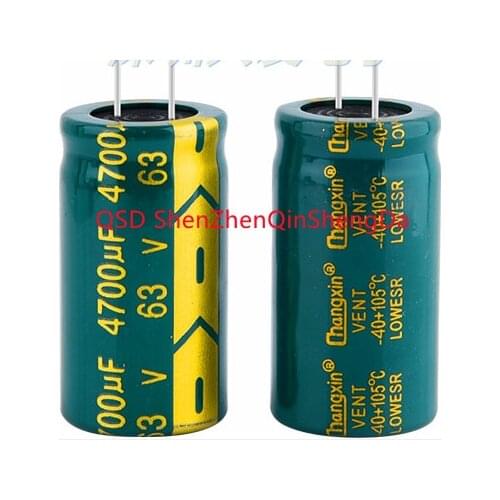 20pcs/Lot 4700UF 63V 22*36 63V 4700UF DIP Electrolytic Capacitor Best quality