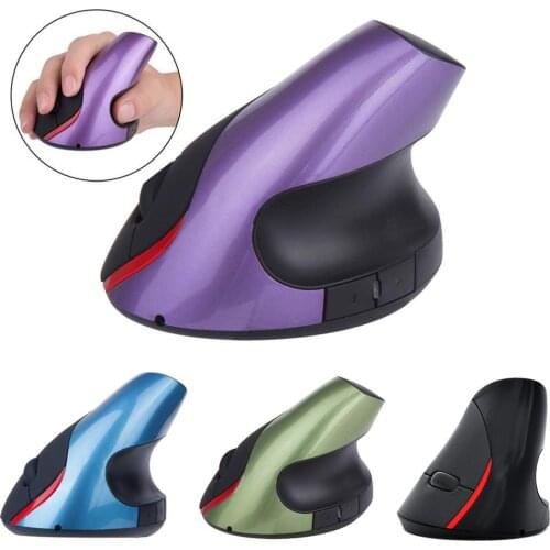 2.4GHz Gaming Mouse 5 Keys Rechargeable Battery Wireless Ergonomic Vertical Optical Mouse Home Office Computer Accessories