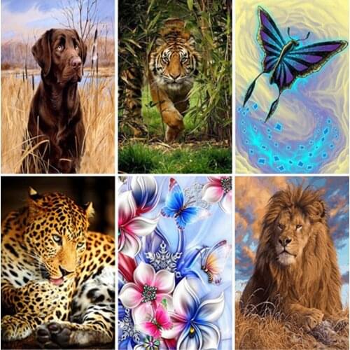 Full Square Round Drill Diy Diamond Painting Cross Ctitch Kits 5D New Arrival Diamond Mosaic Embroidery Animal Home Decoration