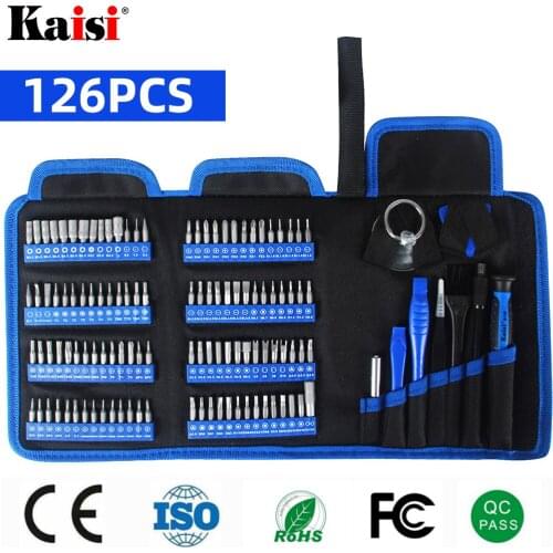 Kaisi Screwdriver Set Precision Screwdriver Tool Kit Magnetic Phillips Torx Bits 126 In 1 For Phones Laptop PC Repair Hand Tool