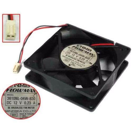 NMB-MAT 3610NL-04W-B30 E01 DC 12V 0.23A 92x92x25mm Server Cooling Fan