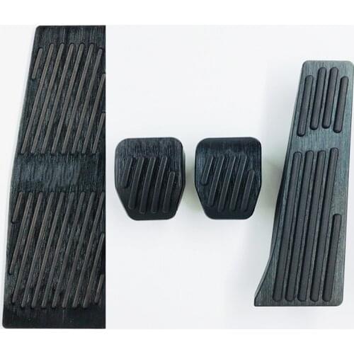 New Arrival For BMW 5 Series E60 E61 2001-2010 Car Brake Accelerator Fuel Car Pedal Pads Mat Cover Black Silver Aluminum Alloy