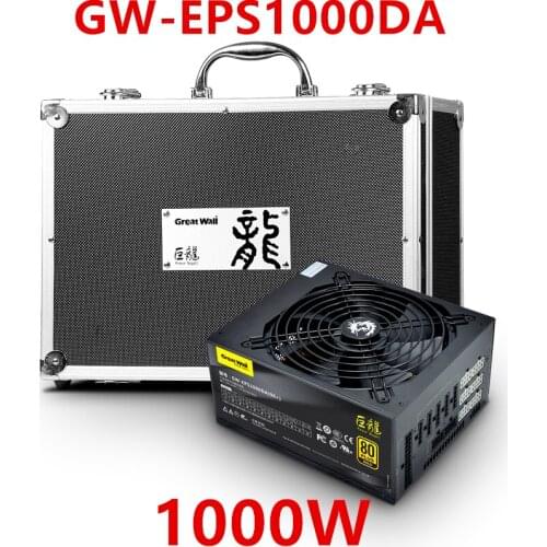 New Original PSU For Great Wall Full Modulear 80plus Gold Mute Power Supply 1000W Power Supply GW-EPS1000DA