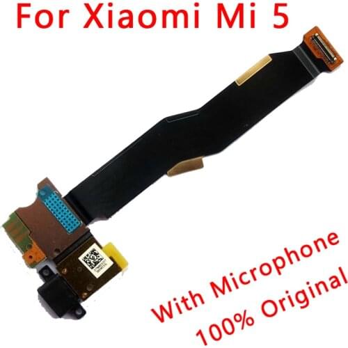 Original charging port For xiaomi mi 5 mi5 charge board usb plug flex cable PCB dock connector replacement repair spare parts
