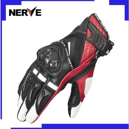 NERVE motorcycle gloves summer breathable cycling locomotive anti falling carbon fiber protection touch screen for men and women
