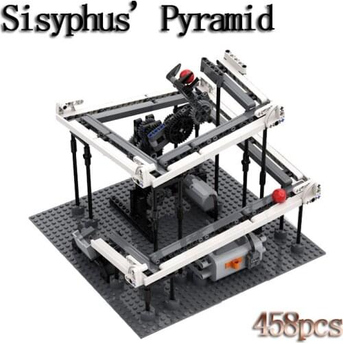 Sisyphus'Pyramid MOC Building Block Set, Puzzle Toy Gift Childrens Universal Sports Technology Building Block