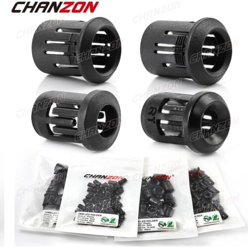 3mm 5mm 8mm 10mm LED Holder Socket Clip Bezel Light Emitting Diode Lamp Base Cover Plastic Display Mount Panel Blub Cup Case