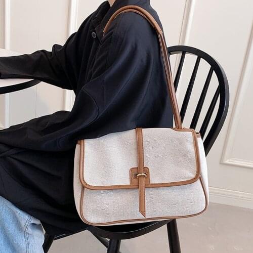 Casual Women Canvas Handbags Shoulder Bags Designer Ladies Small Crossbody Bags for Women Fashion Female Tote Messenger Bag New
