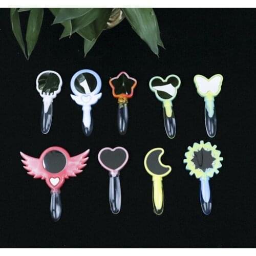 DIY Crystal Epoxy Molds 9 Shaped Little Magic Fairy Mirror Silicone Resin Mold Handmade Swing Set Magic Wand Jewelry Mould tool