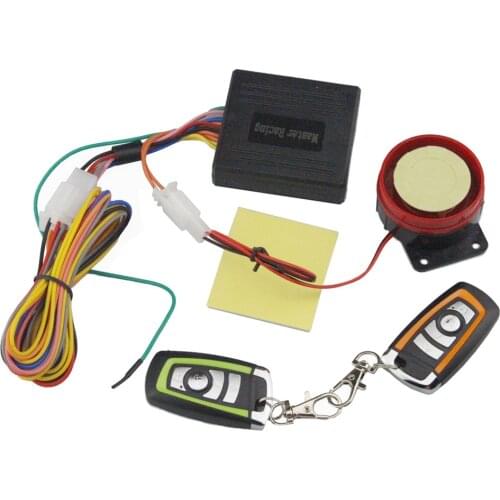 12v 125dB Motorcycle Scooter Alarm Remote Control Security Anti-theft System Bike Theft Protection Engine Start for Honda Suzuki