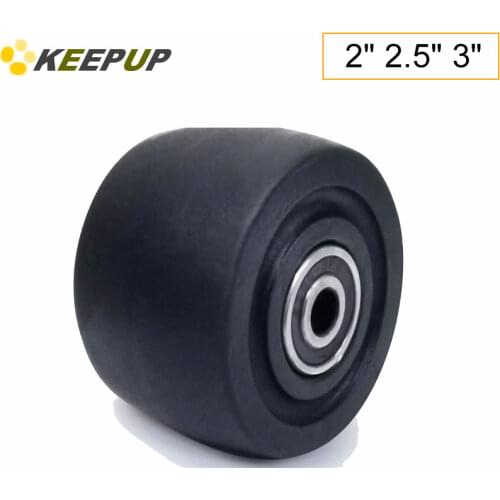 Replacement caster nylon wheels,with double bearings,Heavy duty widened casters,load 300kg, 2inch 3inch