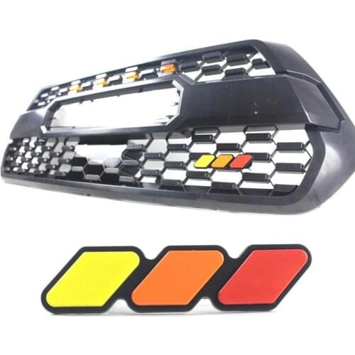 3 Grille Tri-color Badge Emblem For Toyota Tacoma 4Runner Tundra Car Tuning Accessories Car Styling Sticker