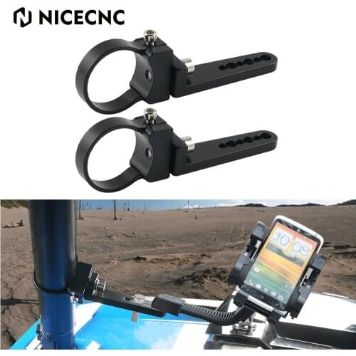 NICECNC Bull Bar Roll Cage Tube Mount Bracket Clamps LED Light Bar Holder For Polaris Can-Am Arctic Cat Honda Suzuki ATV UTV