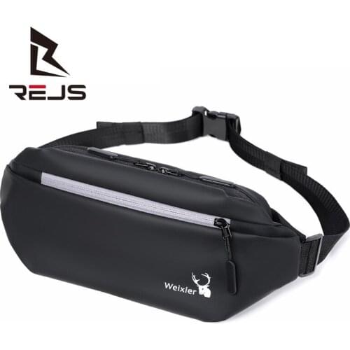REJS LANGT Street Fashion Chest Bag Men Hip-Hop Crossbody Man Waterproof Outdoor Sport Messenger Sling Bag for Male