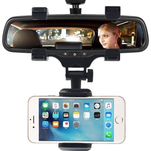 Universal Car Phone Holder 360 Degrees For Phone GPS Smartphone Stand Car Rearview Mirror Mount Phone Holder